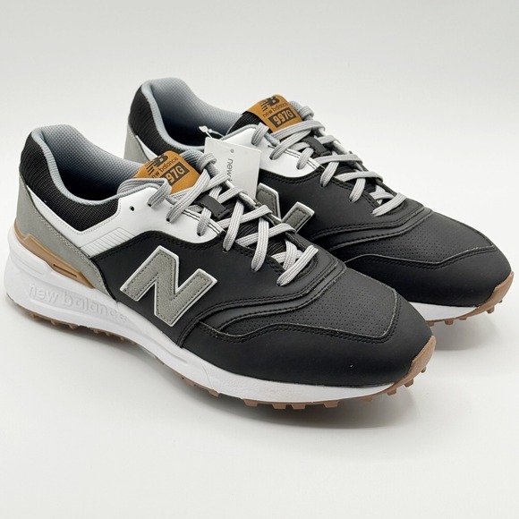 New Balance 997 SL Spikeless Golf Shoes Size 12 Mens Black White NEW